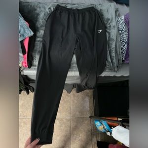 Black Gymshark Windbreaker Joggers